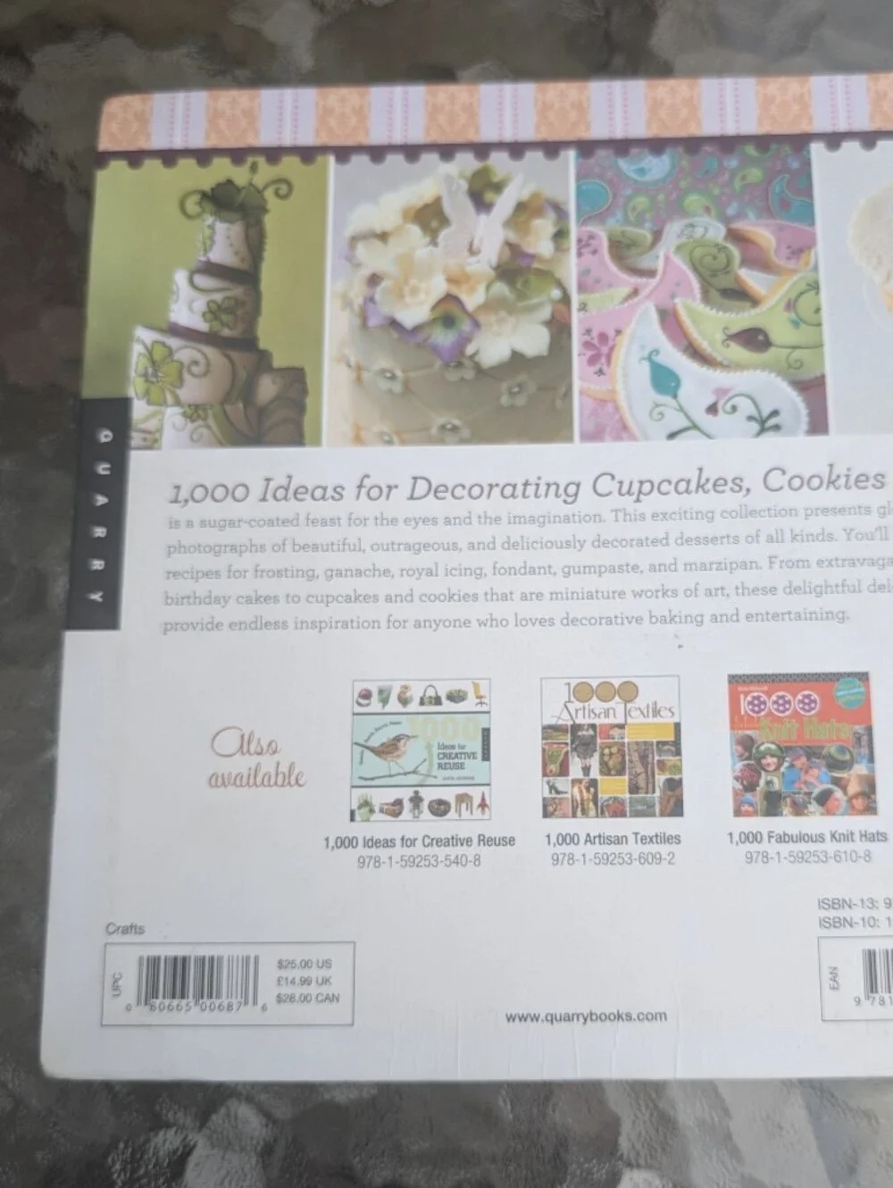 Cupcakes, Cookies & Cakes Decorating Ideas Book - Pink & Blue Cover